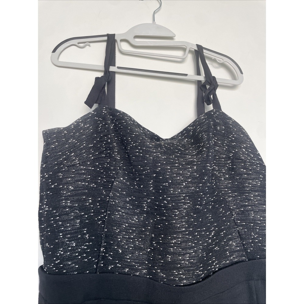 Escada Tweed Dress Midi Black Size 40 - Picture 4 of 8